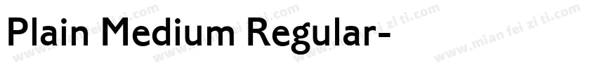 Plain Medium Regular字体转换